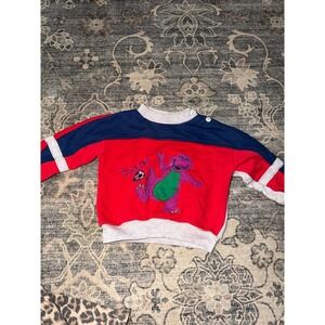 Vintage 1992 Baby Barney Sweatshirt Soccer